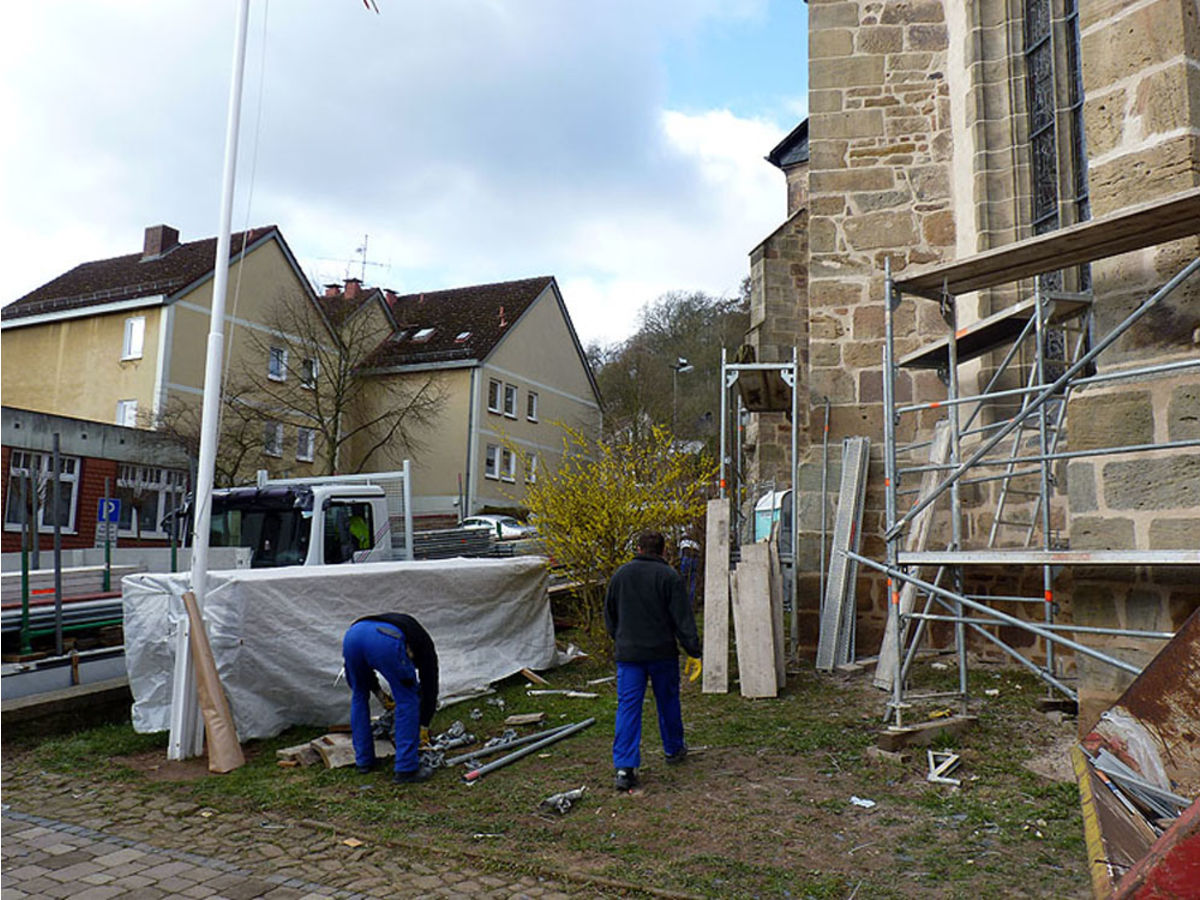 Kirchenrenovierung 2010 / 2011 (Foto: Karl-Franz Thiede)